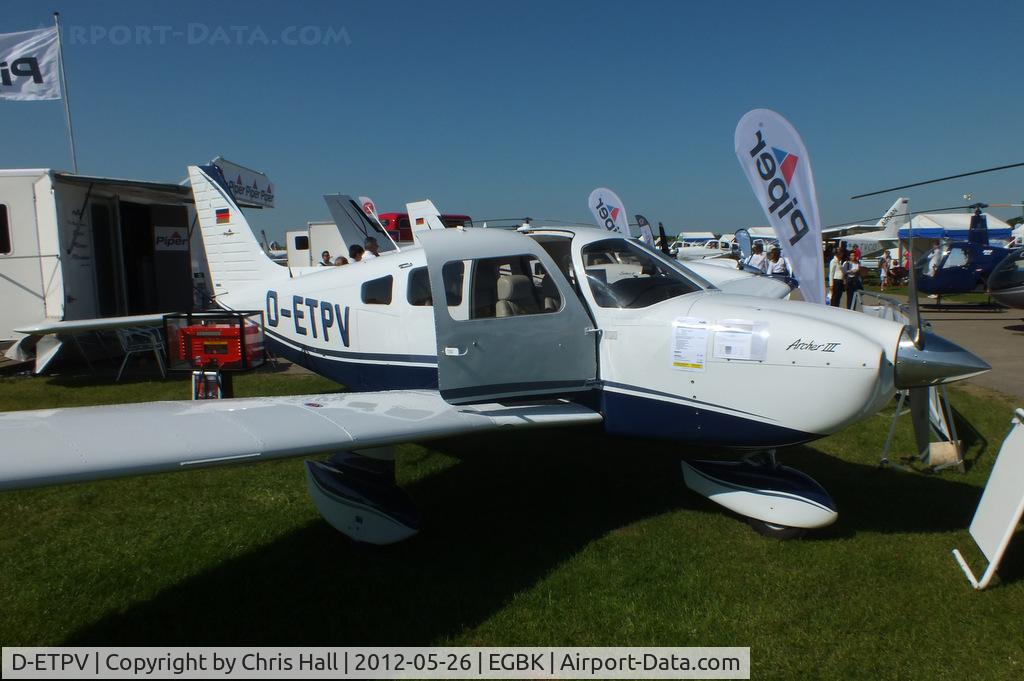 D-ETPV, 2010 Piper PA-28-181 Archer III C/N 2843681, at AeroExpo 2012