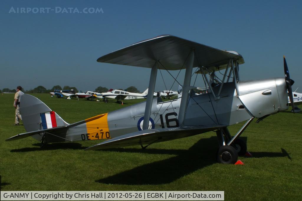 G-ANMY, 1942 De Havilland DH-82A Tiger Moth II C/N 85466, at AeroExpo 2012