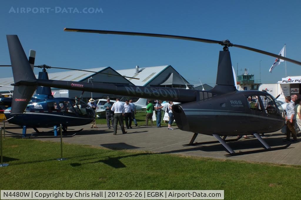 N4480W, 2012 Robinson R66 Turbine C/N 0096, at AeroExpo 2012