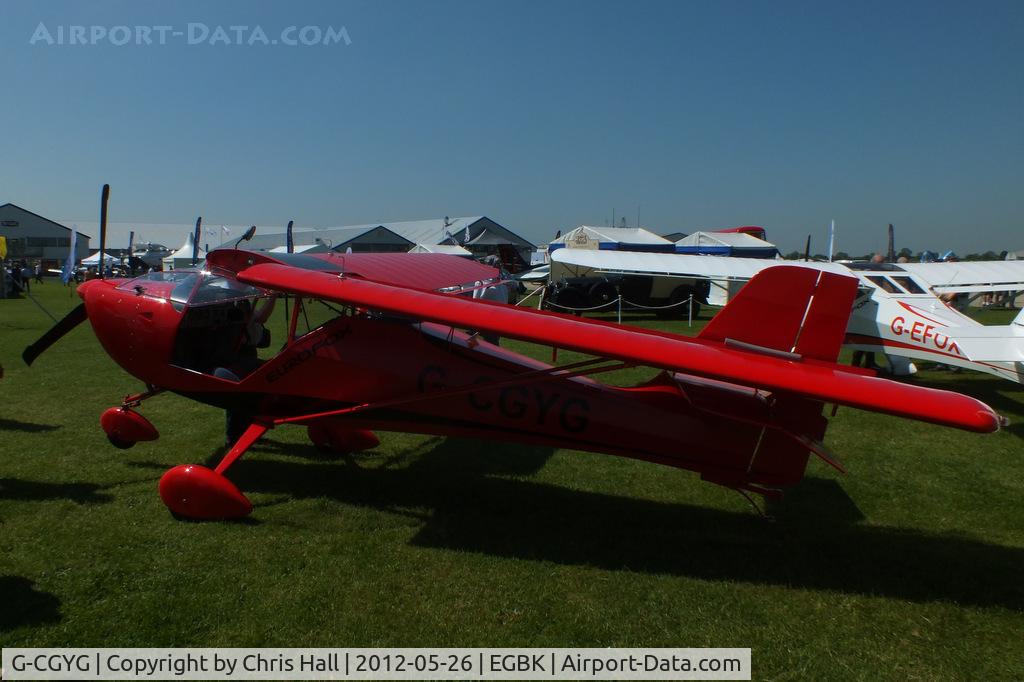 G-CGYG, 2011 Aeropro Eurofox 912(S) C/N LAA 376-15081, at AeroExpo 2012