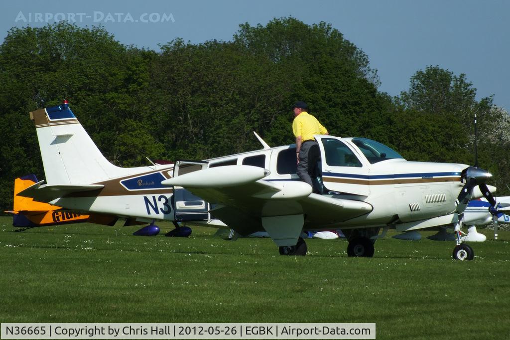 N36665, 1980 Beech A36 Bonanza 36 C/N E-1696, at AeroExpo 2012