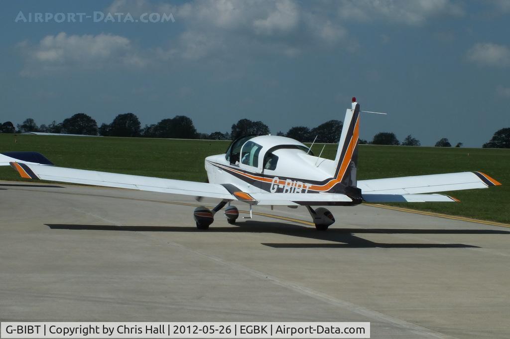 G-BIBT, 1978 Gulfstream American AA-5B Tiger C/N AA5B-1047, at AeroExpo 2012