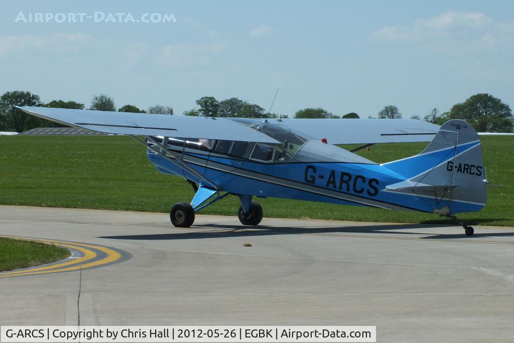 G-ARCS, 1960 Auster D6-180 C/N 3703, at AeroExpo 2012