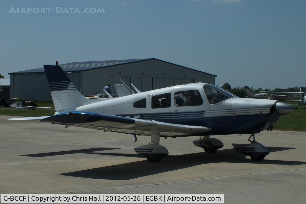 G-BCCF, 1973 Piper PA-28-180 Cherokee Archer C/N 28-7405069, at AeroExpo 2012