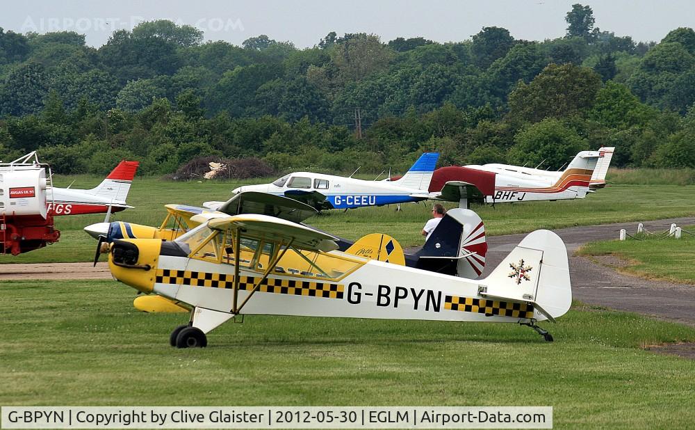 G-BPYN, 1943 Piper L-4H Grasshopper (J3C-65D) C/N 11422, Ex: 43-30131 > HB-OFN > F-BFYN > G-BPYN - Currently with and a Trustee of, Aquila Group from July 1982.