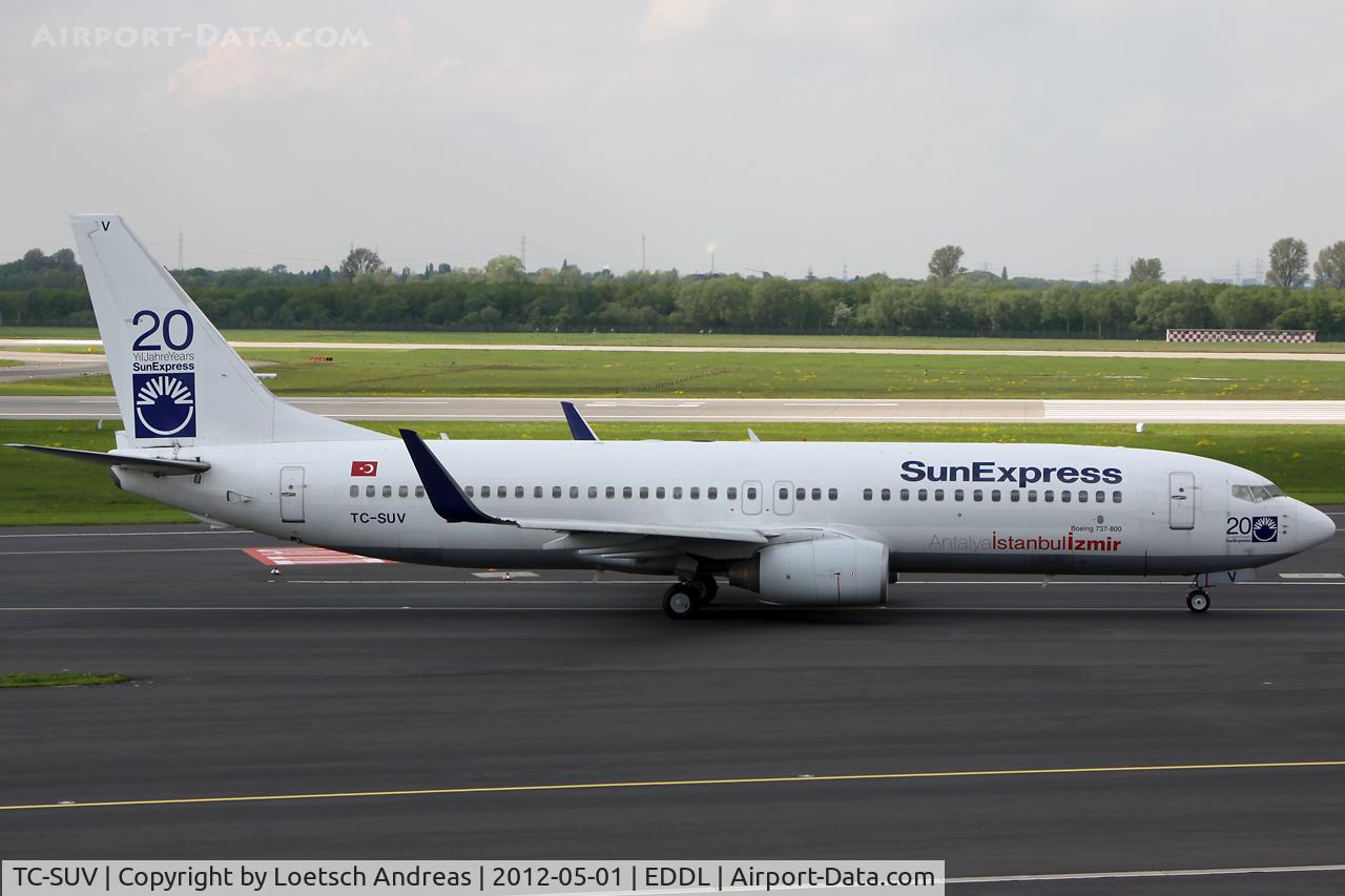 TC-SUV, 2001 Boeing 737-86N C/N 30807, SXS1959 Dusseldorf to Izmir, Adnan Menderes (ADB)