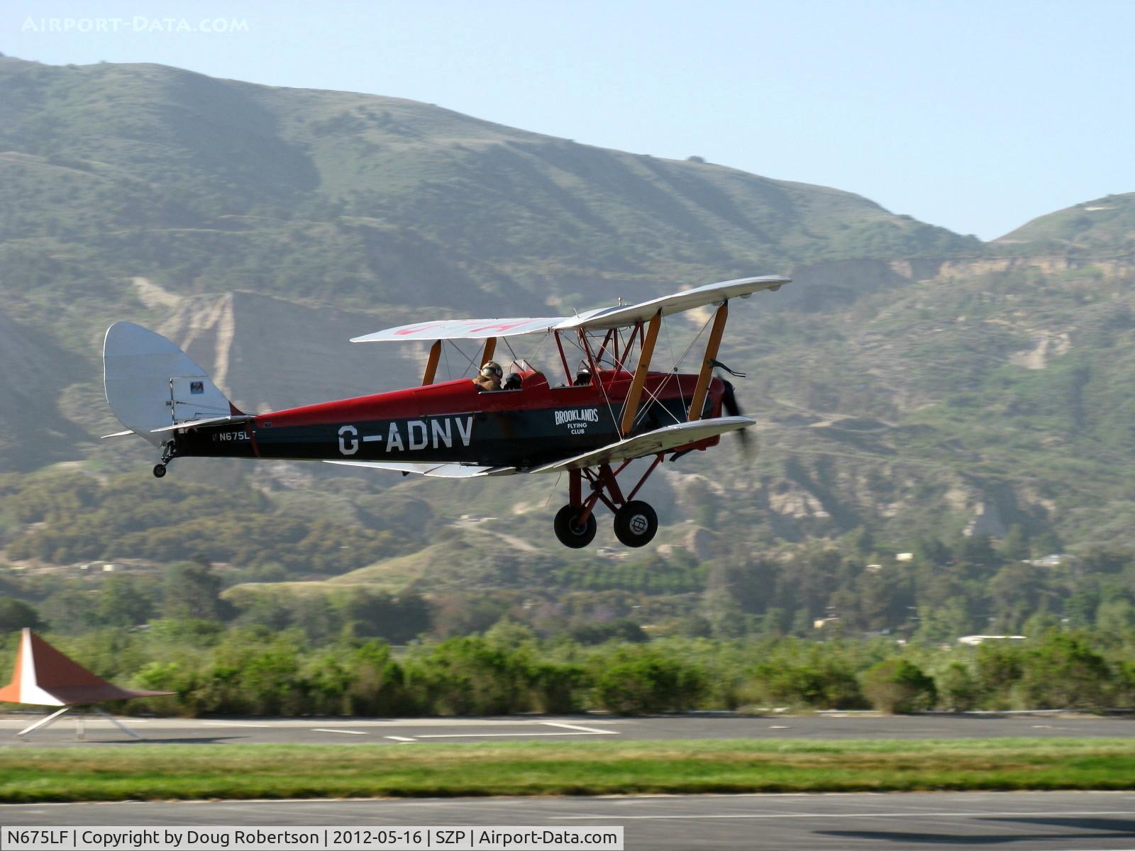 N675LF, 1944 De Havilland DH-82A Tiger Moth II C/N 86572, 1944 DeHavilland DH 82A TIGER MOTH, DeHavilland Gipsy Major in-line inverted air-cooled 135 Hp, takeoff climb Rwy 22