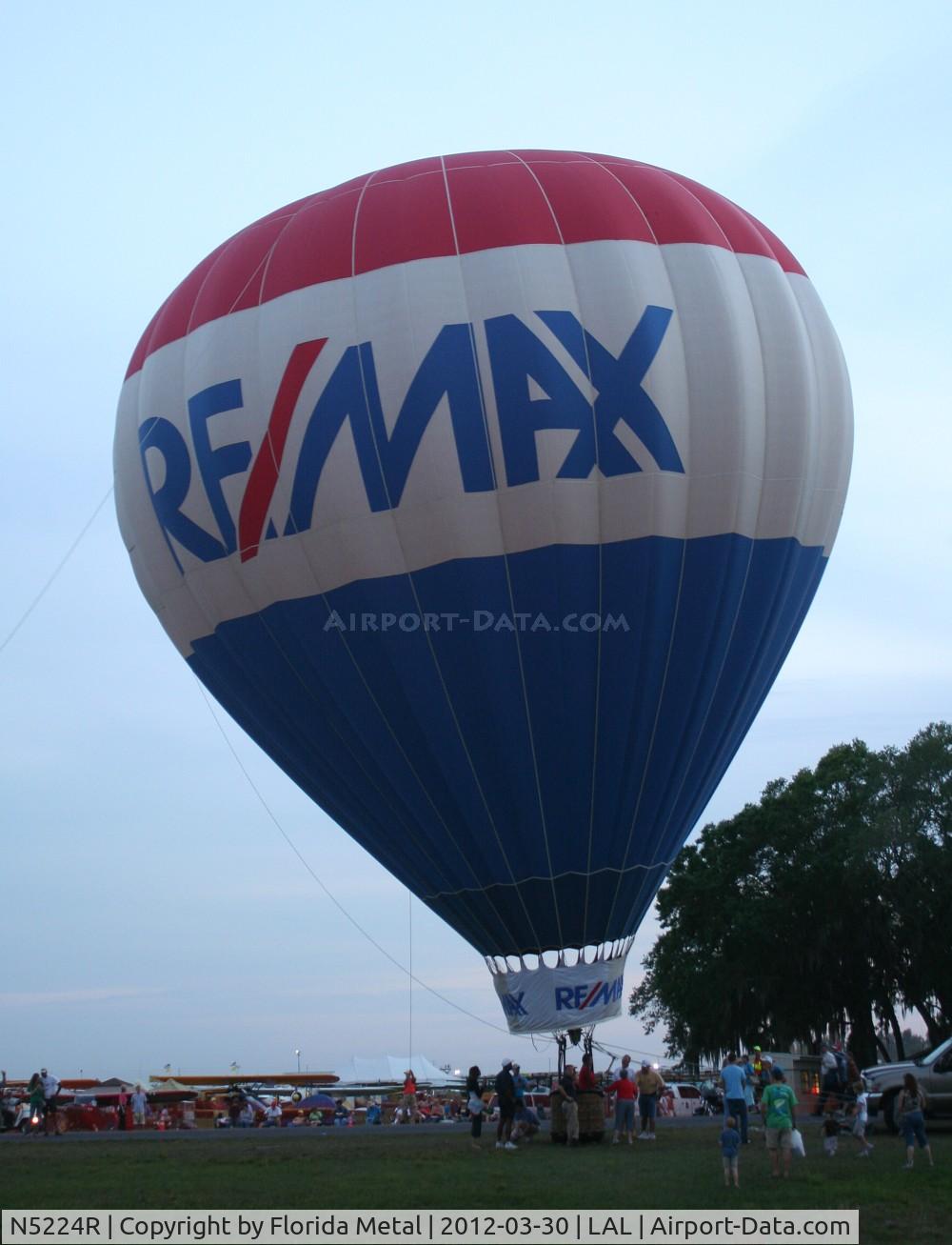 N5224R, 2006 Aerostar International Inc S-57A C/N S57A-3246, Remax balloon