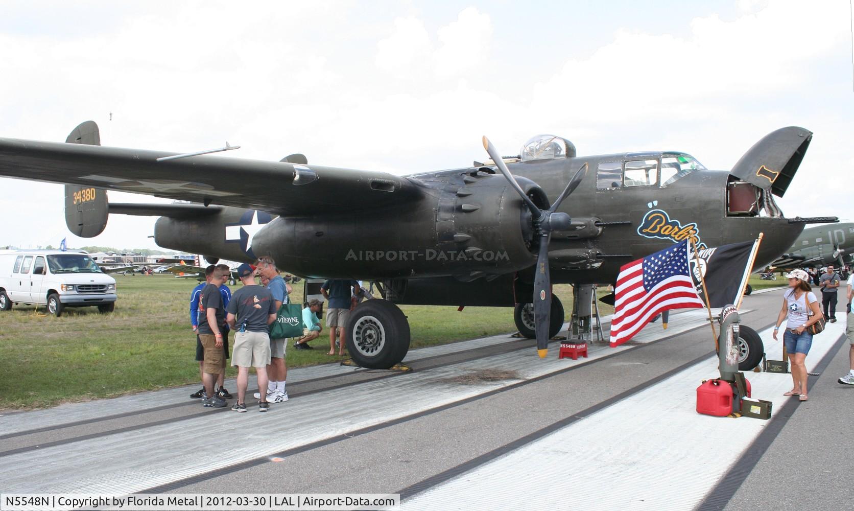 N5548N, 1943 North American B-25H Mitchell C/N 98-21107, Barbie III