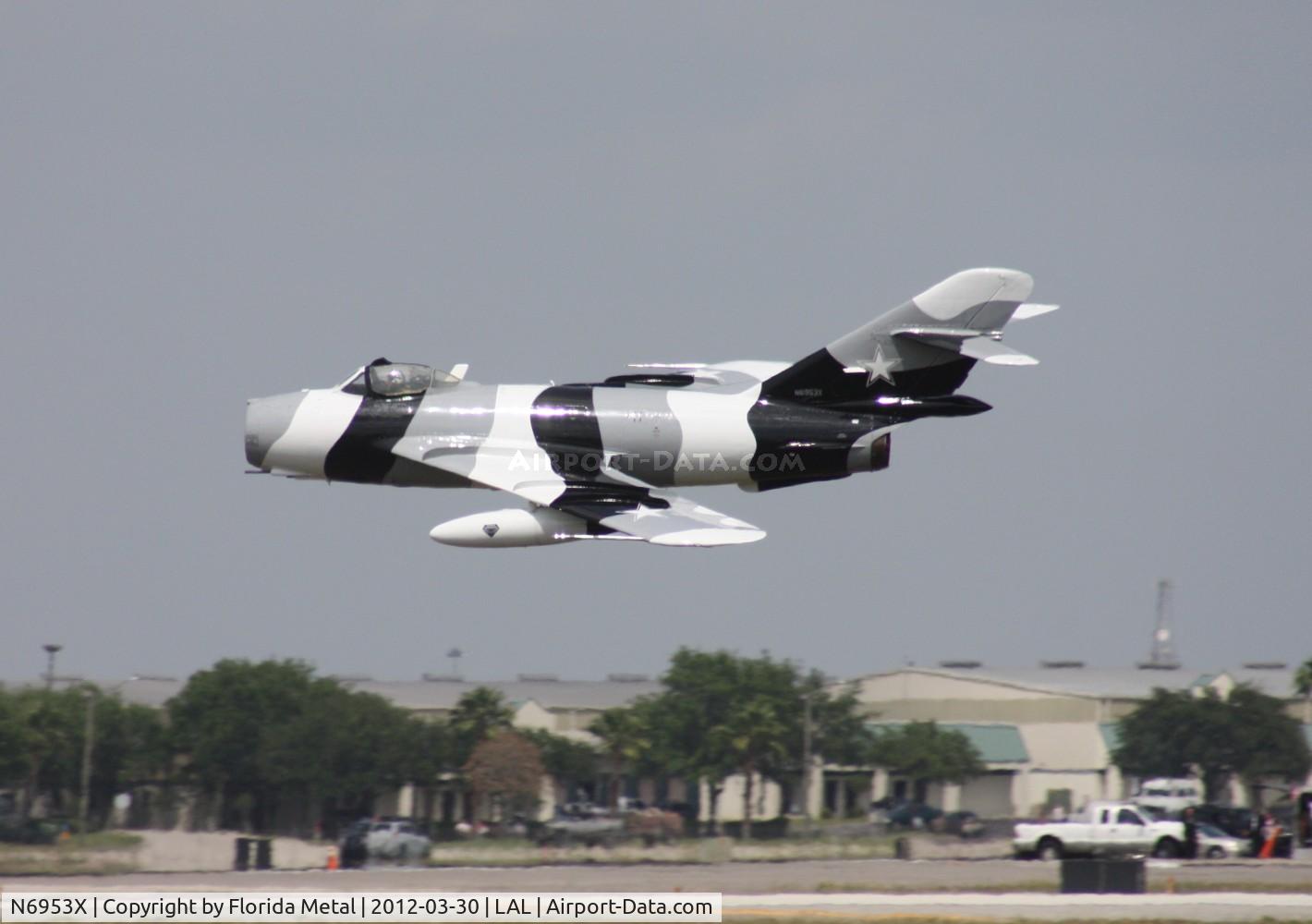 N6953X, PZL-Mielec Lim-6 (MiG-17) C/N 1J0511, Low pass by Dale Snodgrass