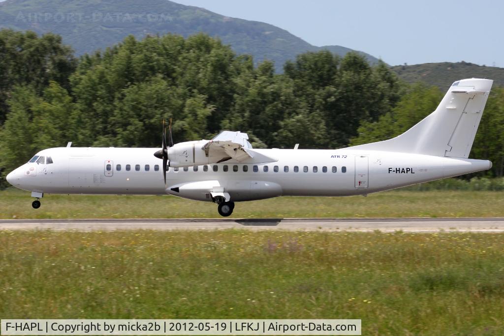 F-HAPL, 2000 ATR 72-212A C/N 654, Landing in 20 from La Rochelle. Ex Air Corsica