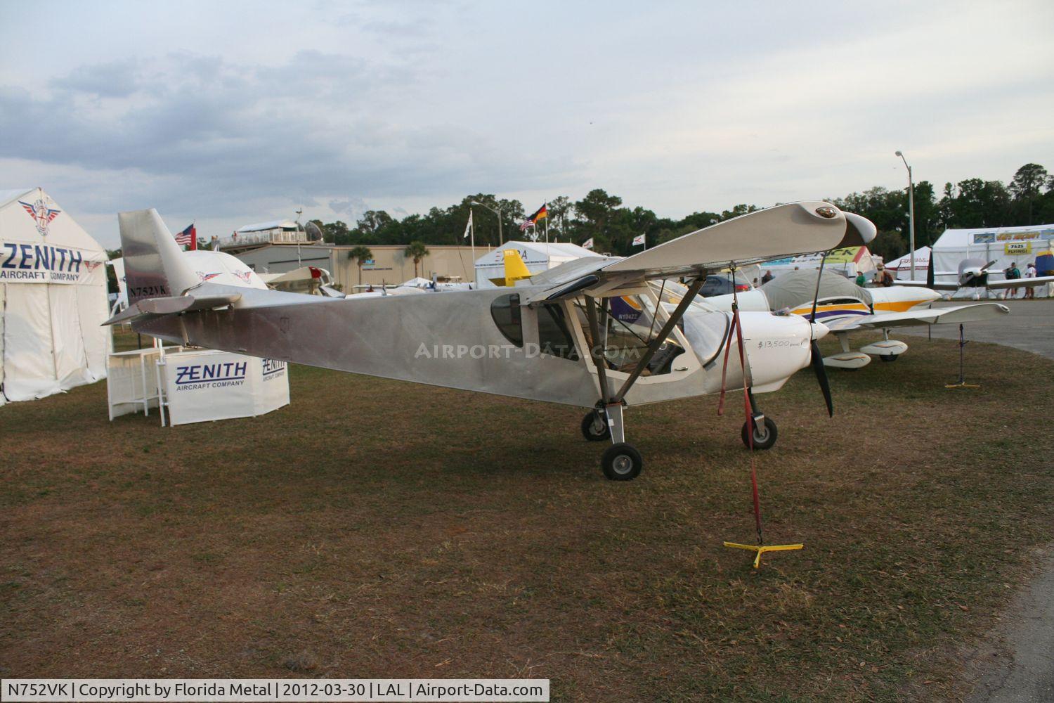 N752VK, 2012 Zenith STOL CH-750 C/N 75-8435, CH 750