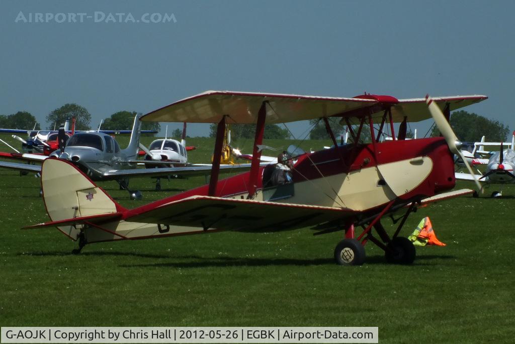 G-AOJK, 1939 De Havilland DH-82A Tiger Moth II C/N 82813, at AeroExpo 2012