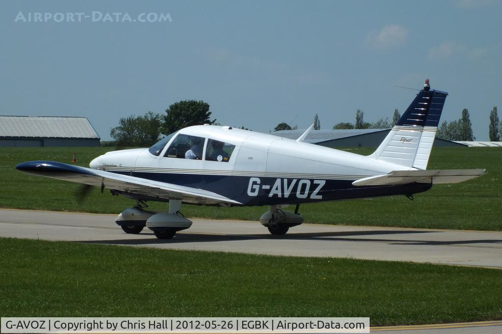 G-AVOZ, 1966 Piper PA-28-180 Cherokee C/N 28-3711, at AeroExpo 2012