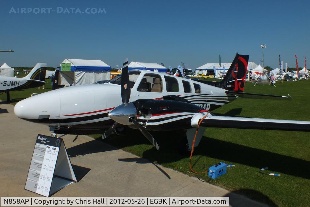 N858AP, Hawker Beechcraft Corp G58 Baron C/N TH-2334, at AeroExpo 2012