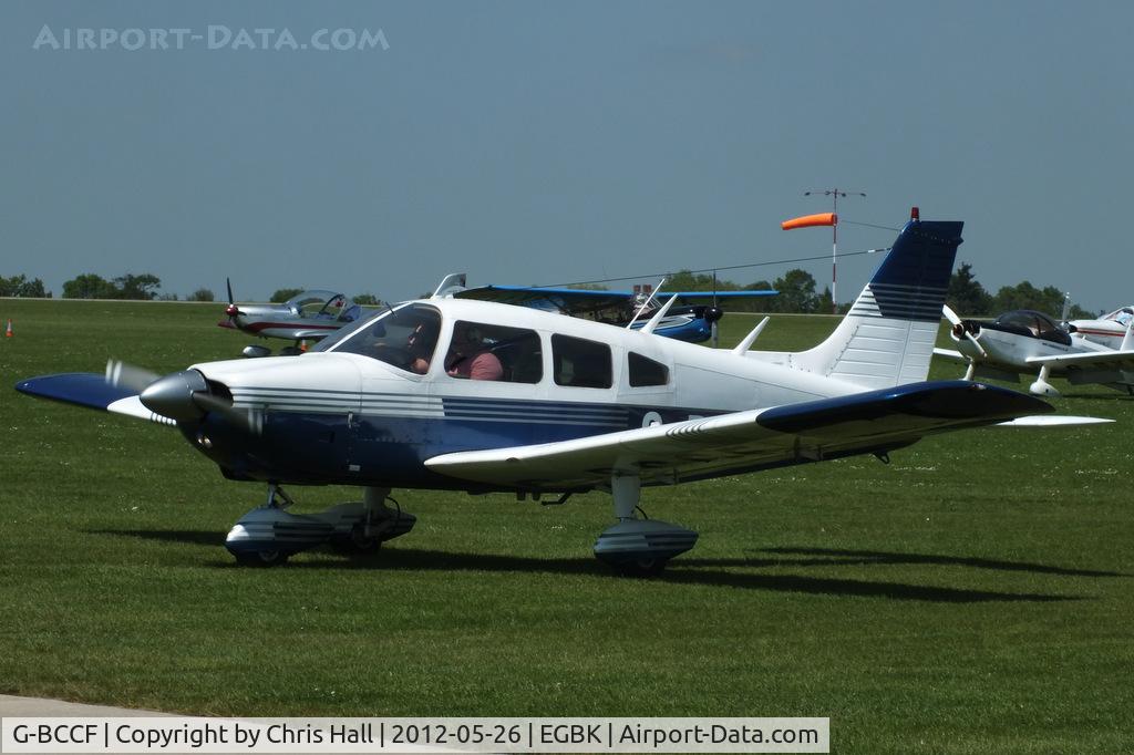 G-BCCF, 1973 Piper PA-28-180 Cherokee Archer C/N 28-7405069, at AeroExpo 2012