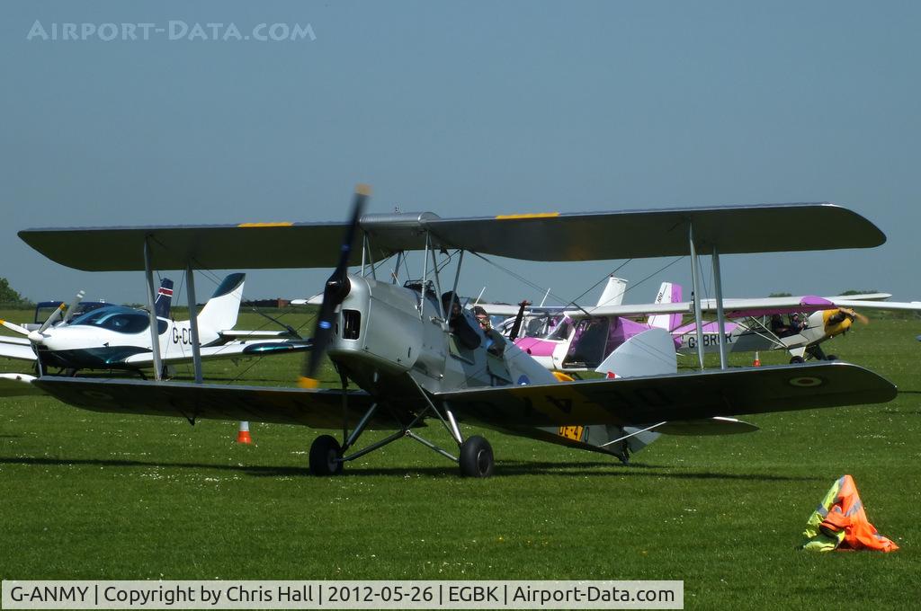 G-ANMY, 1942 De Havilland DH-82A Tiger Moth II C/N 85466, at AeroExpo 2012