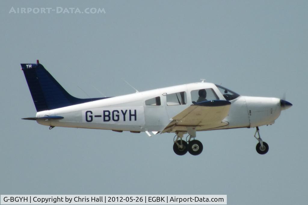 G-BGYH, 1979 Piper PA-28-161 Cherokee Warrior II C/N 28-7916313, at AeroExpo 2012