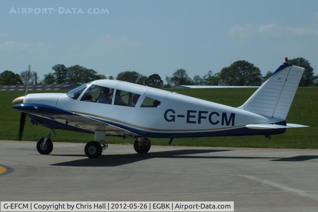 G-EFCM, 1968 Piper PA-28-180 Cherokee C/N 28-4766, at AeroExpo 2012