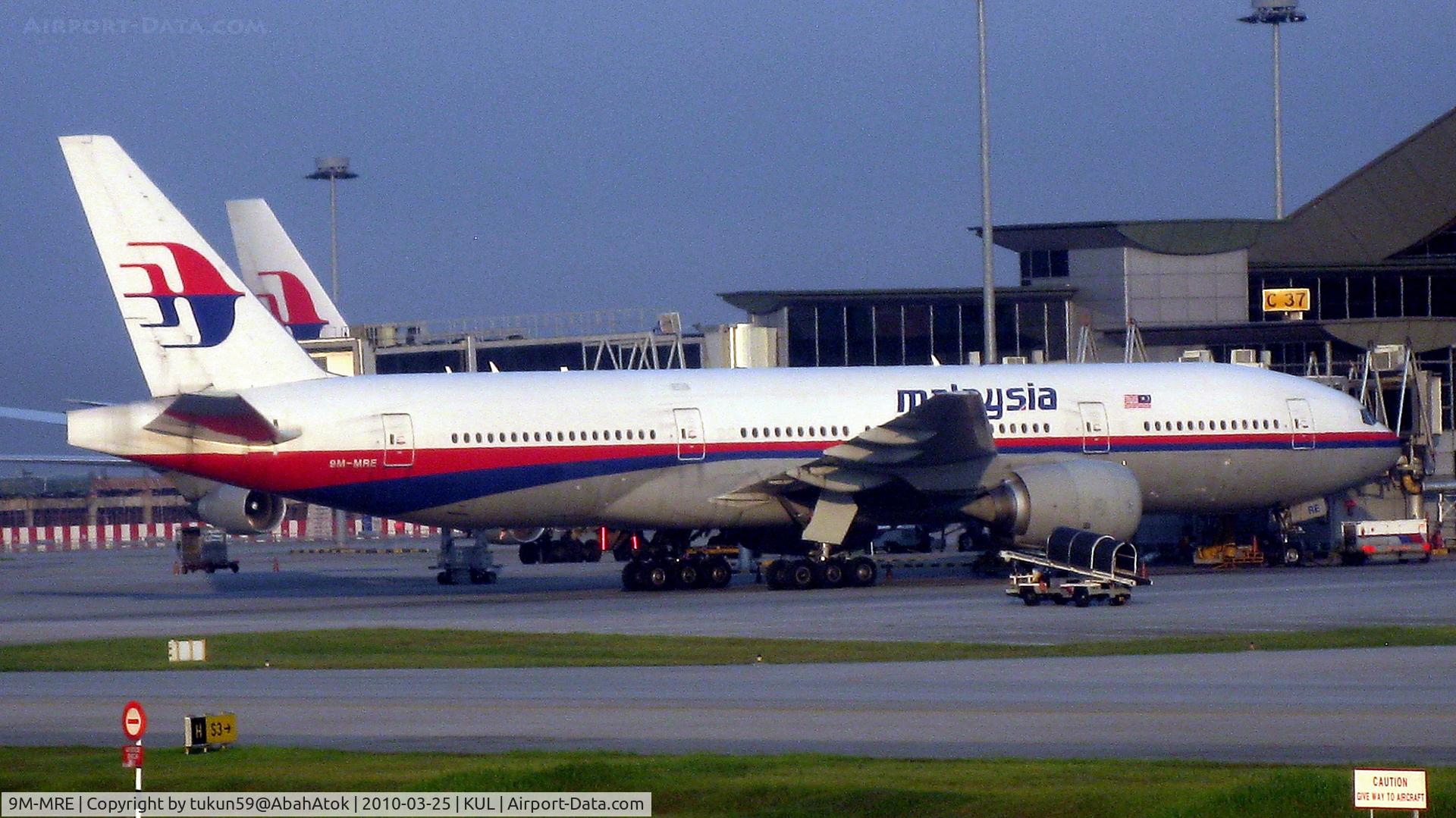 9M-MRE, 1997 Boeing 777-2H6/ER C/N 28412, Malaysia Airlines