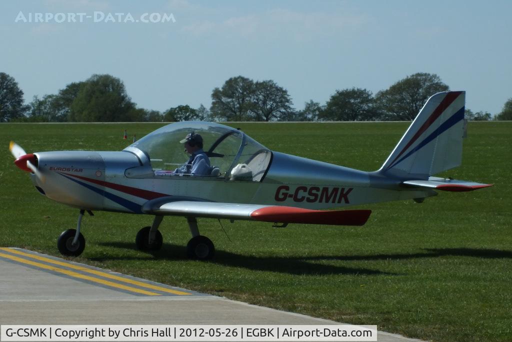 G-CSMK, 2002 Aerotechnik EV-97 Eurostar C/N PFA 315-13813, at AeroExpo 2012