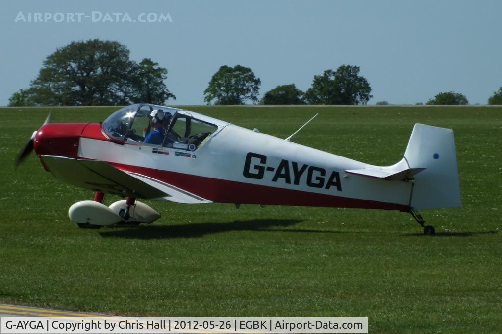 G-AYGA, 1956 SAN Jodel D-117 C/N 436, at AeroExpo 2012