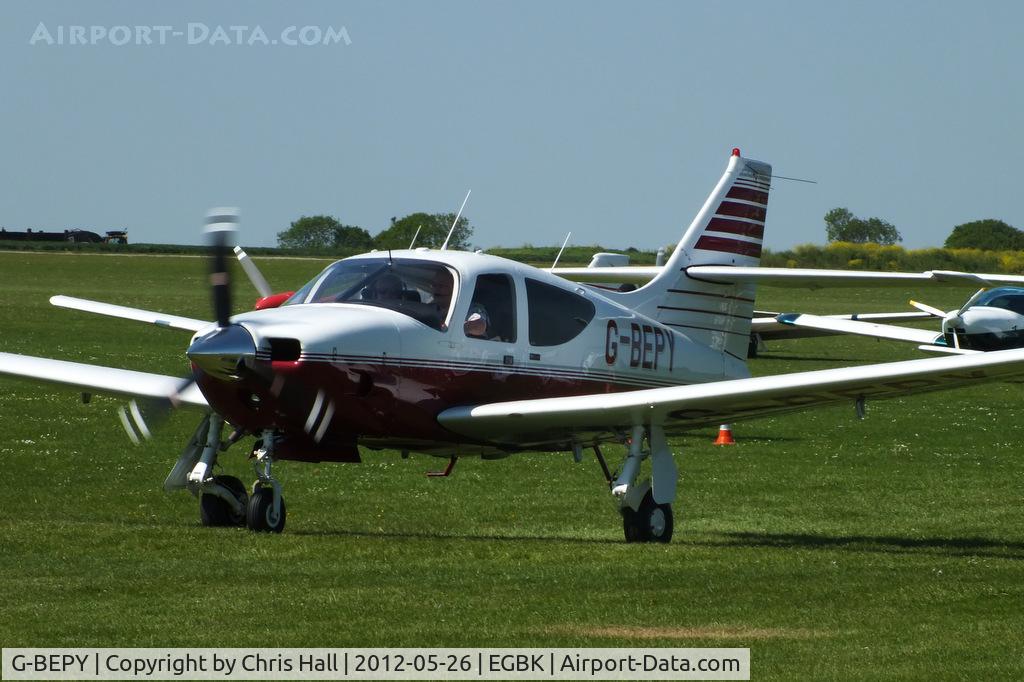 G-BEPY, 1977 Rockwell Commander 112B C/N 524, at AeroExpo 2012