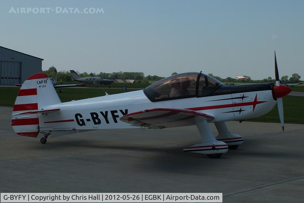 G-BYFY, 1992 Mudry CAP-10B C/N 263, at AeroExpo 2012