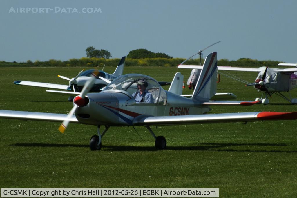 G-CSMK, 2002 Aerotechnik EV-97 Eurostar C/N PFA 315-13813, at AeroExpo 2012