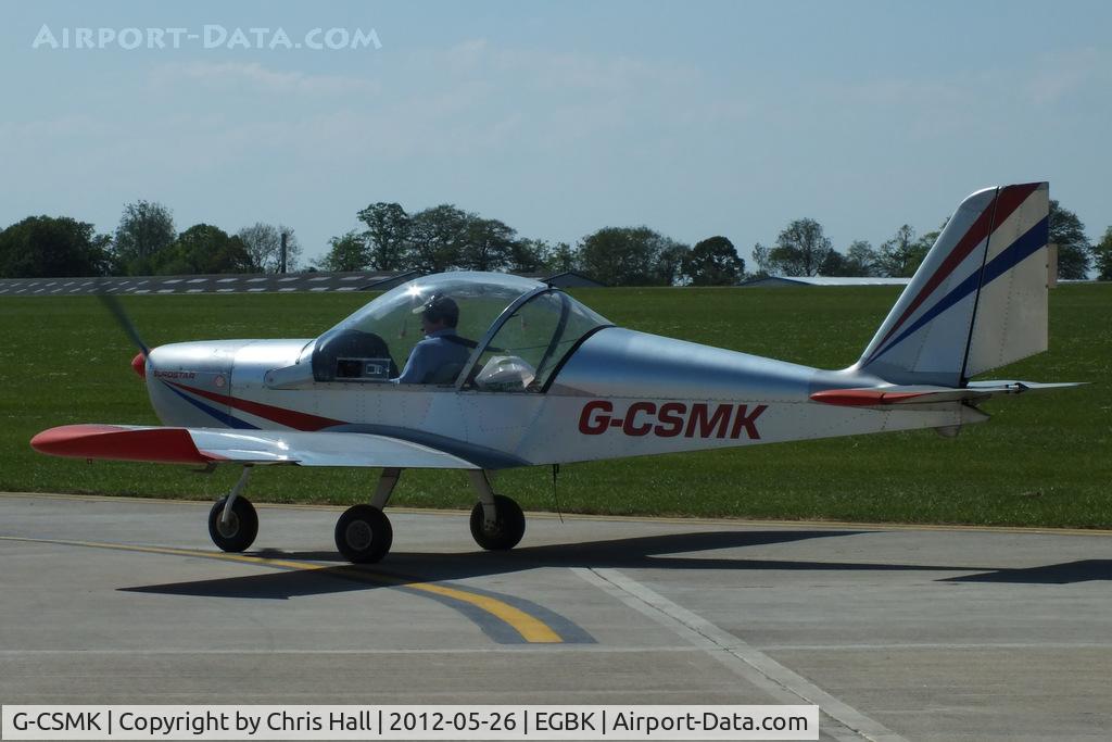 G-CSMK, 2002 Aerotechnik EV-97 Eurostar C/N PFA 315-13813, at AeroExpo 2012