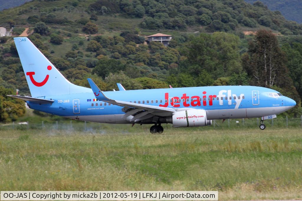 OO-JAS, 2008 Boeing 737-7K5 C/N 35144, Landing in 20 from Bruxelles