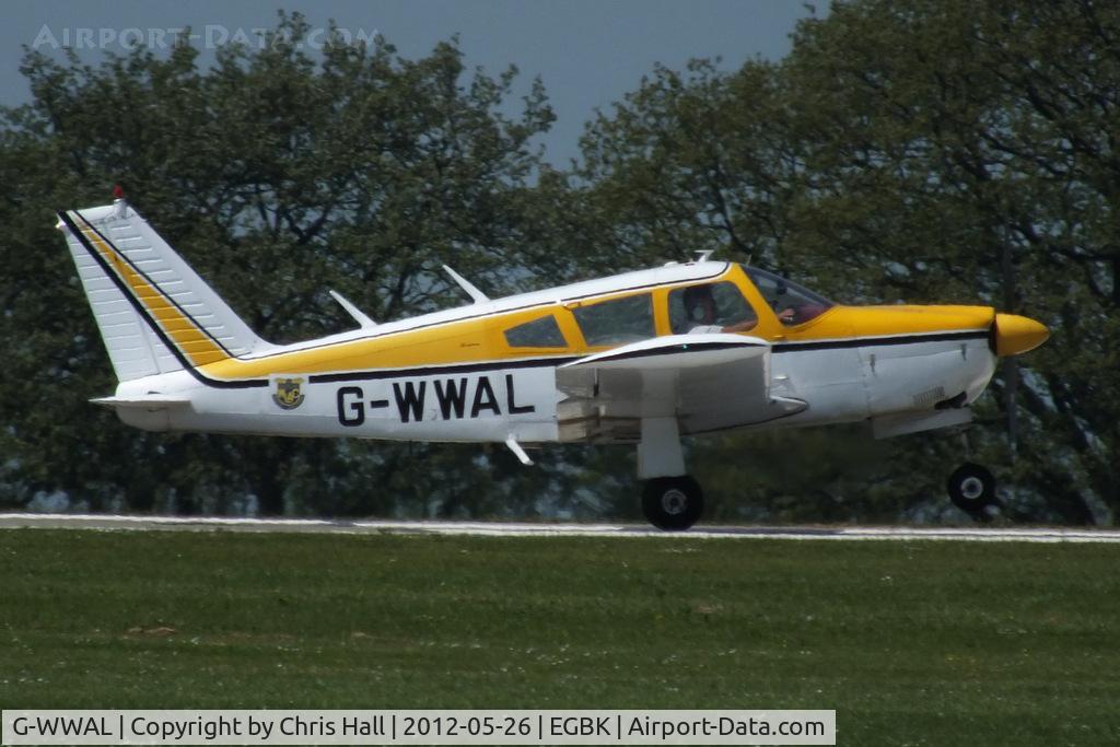 G-WWAL, 1968 Piper PA-28R-180 Cherokee Arrow C/N 28R-30461, at AeroExpo 2012