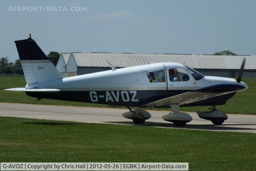 G-AVOZ, 1966 Piper PA-28-180 Cherokee C/N 28-3711, at AeroExpo 2012