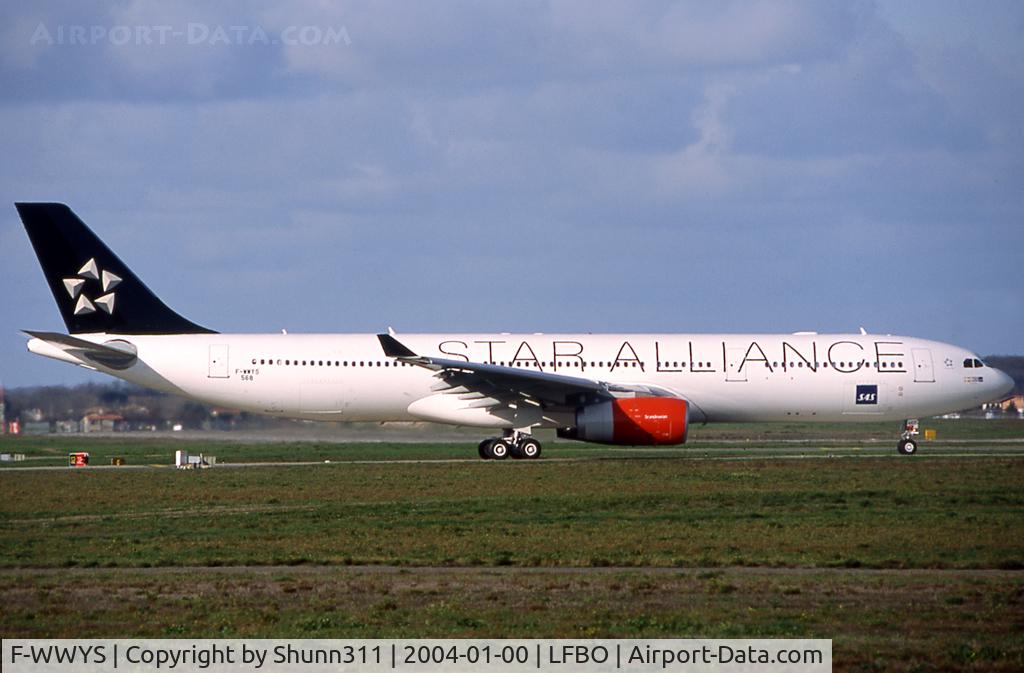 F-WWYS, 2003 Airbus A330-343X C/N 568, C/n 0568 - To be SE-REF in Star Alliance c/s