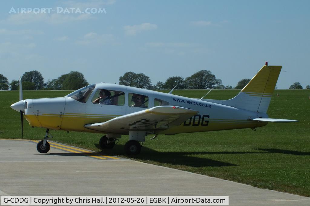 G-CDDG, 1988 Piper PA-28-161 Cherokee Warrior II C/N 2816065, at AeroExpo 2012