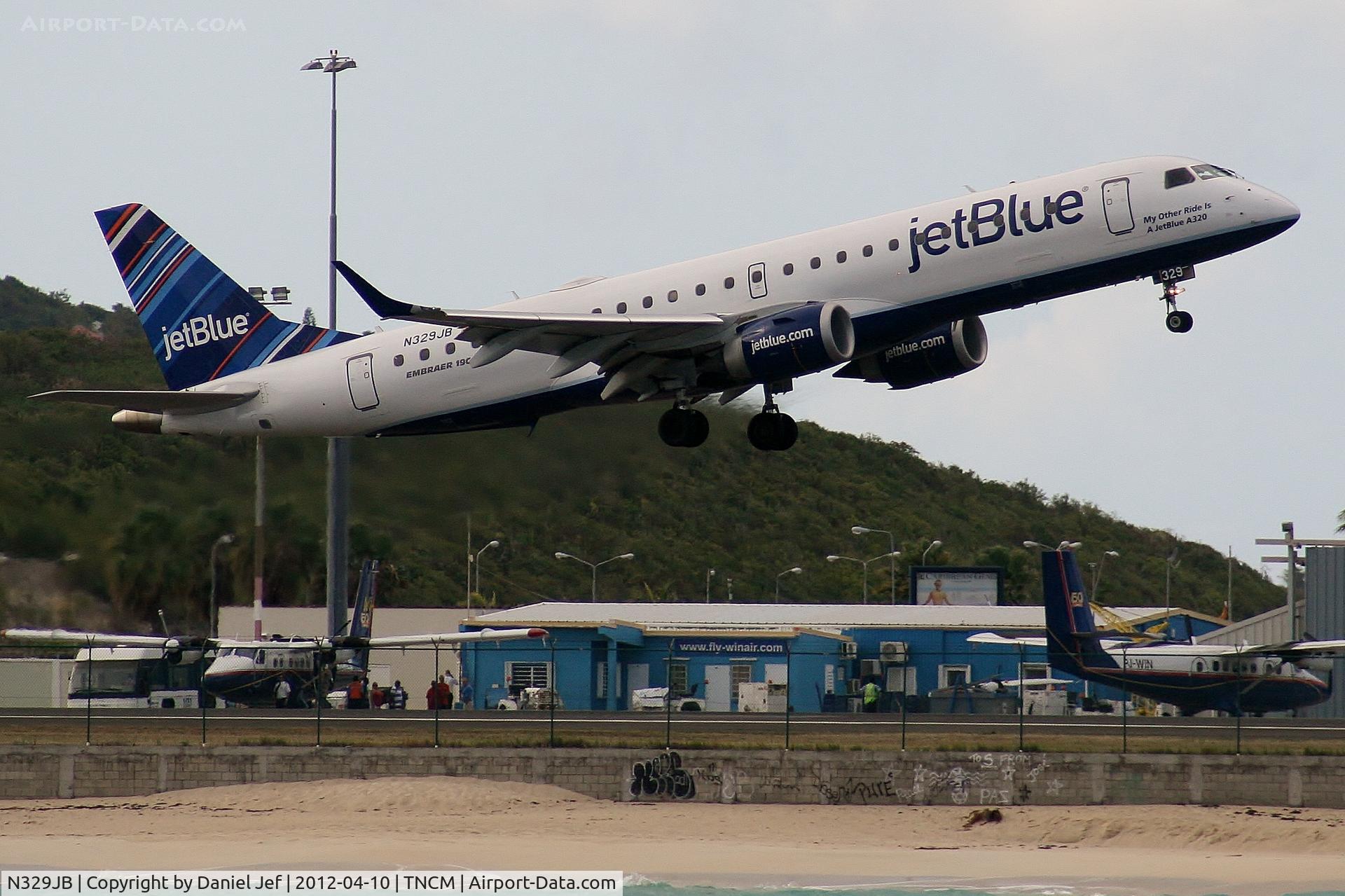 N329JB, Embraer ERJ-190-100 IGW 190AR C/N 19000433, N329JB