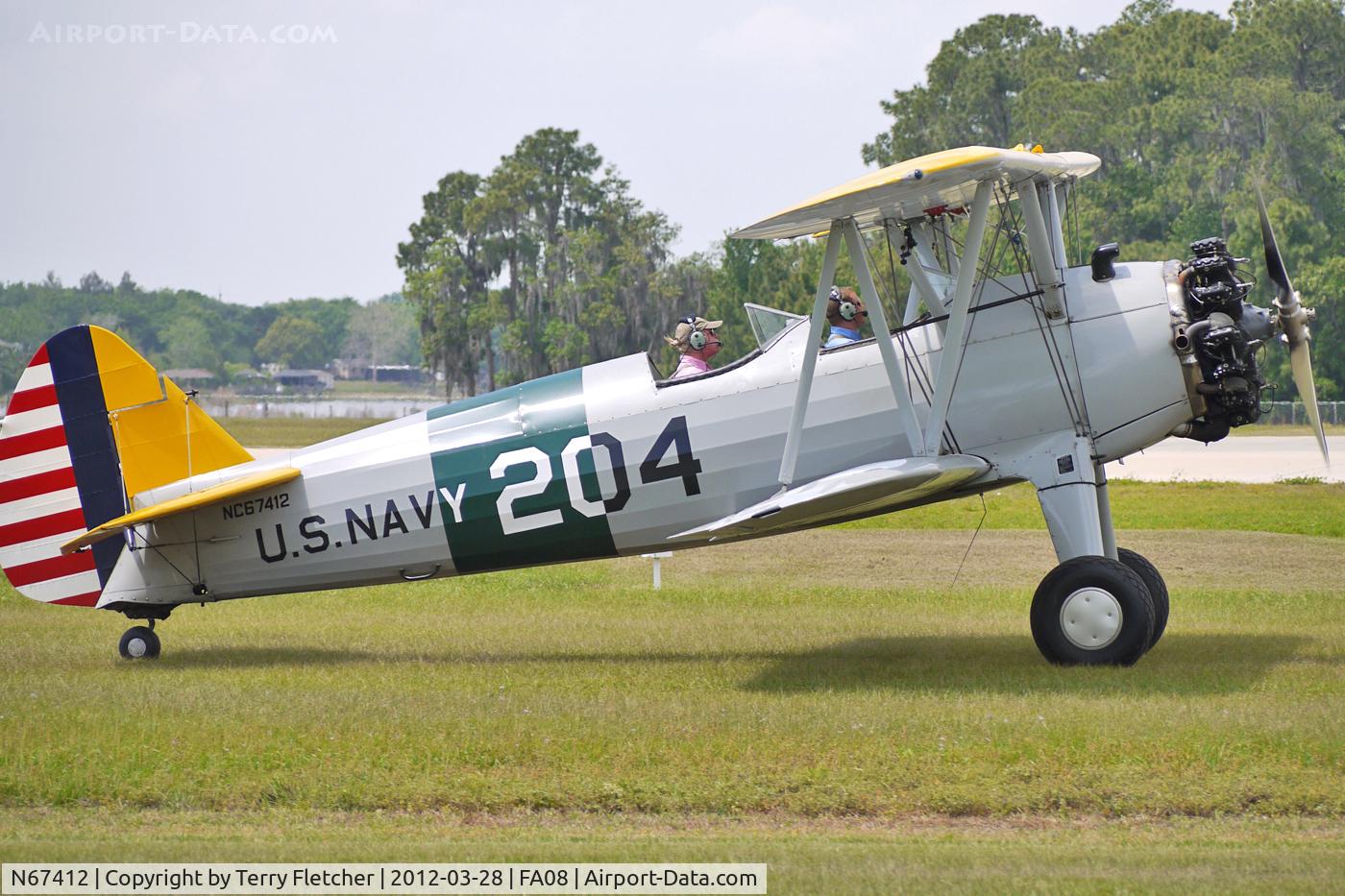 N67412, 1942 Boeing A75N1(PT17) C/N 75-3401, At Fantasy of Flight Museum