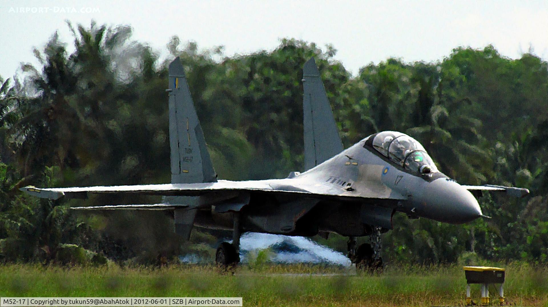 M52-17, Sukhoi Su-30MKM Flanker C/N 10MK3207, Royal Malaysian Air Force