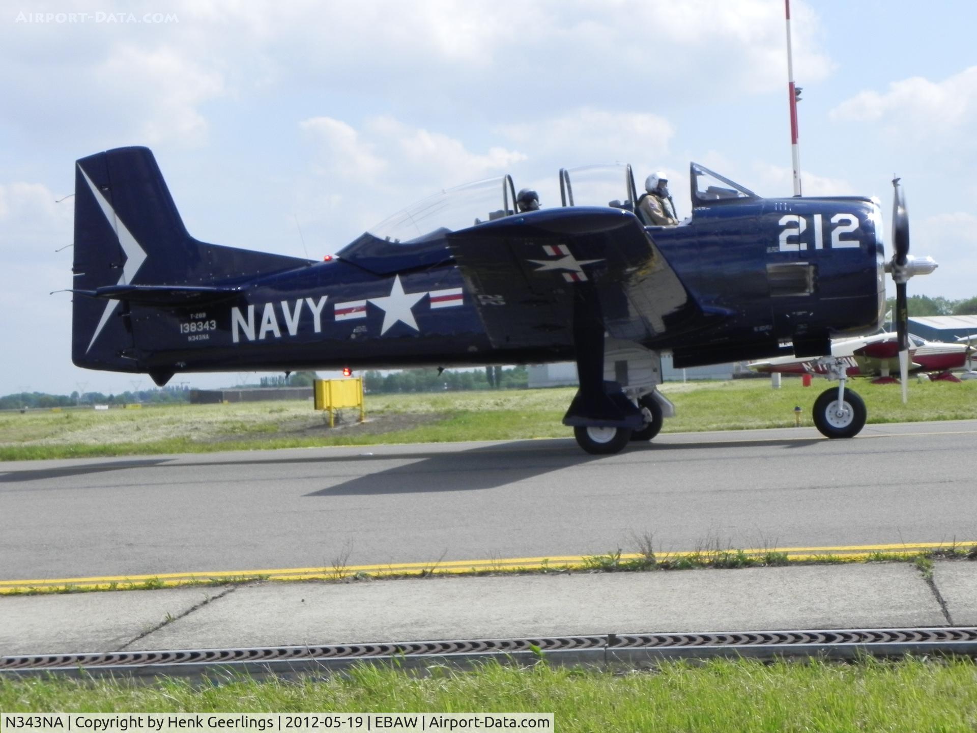N343NA, 1955 North American T-28B Trojan C/N 200-414, Stampe Fly In 2012 , Deurne Airport