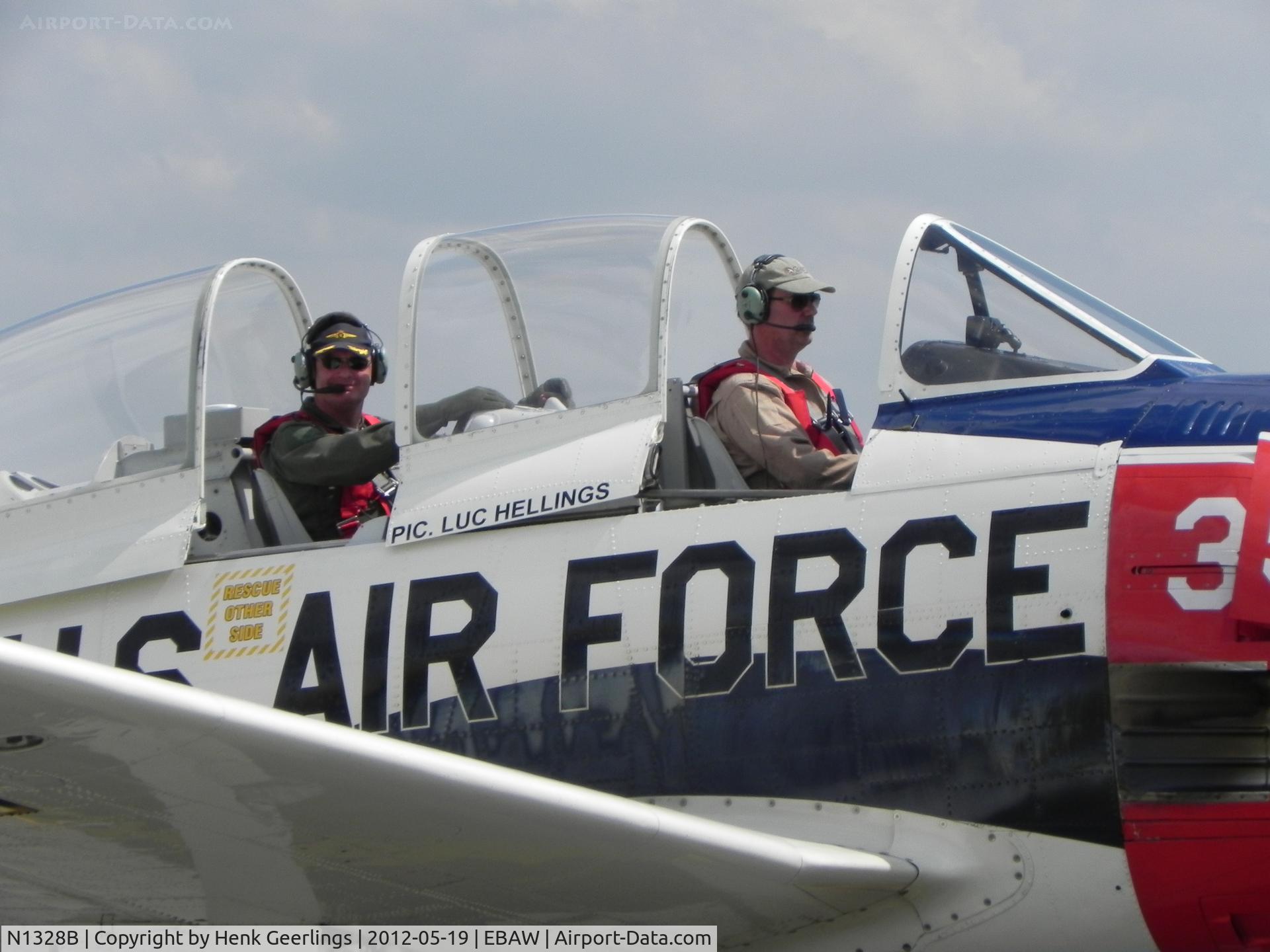 N1328B, 1955 North American T-28B Trojan C/N 200-425, Stampe Fly In 2012 , Deurne Airport