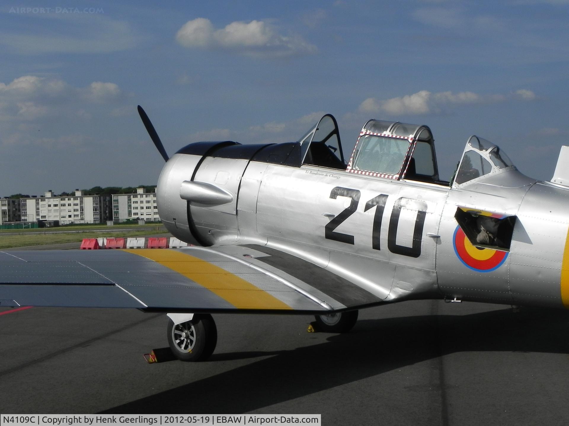 N4109C, 1952 North American T-6G Texan C/N SA-078, Stampe Fly In 2012 , Deurne Airport