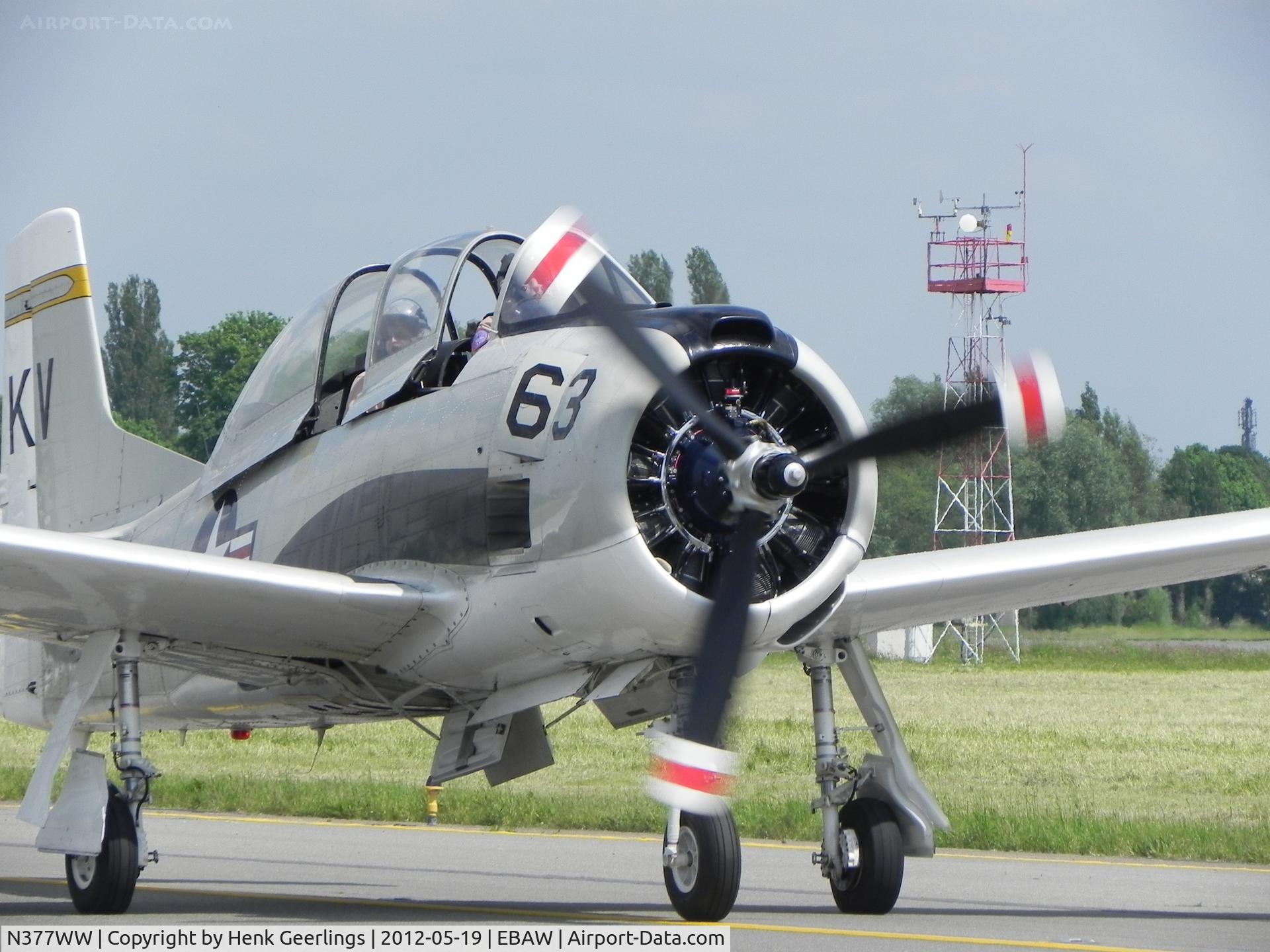 N377WW, 1954 North American T-28B Trojan C/N 200-140, Stampe Fly In 2012 , Deurne Airport