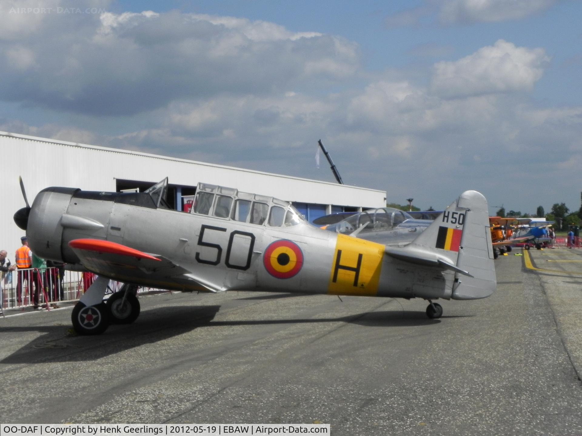 OO-DAF, 1944 Noorduyn AT-16 Harvard IIB C/N 14A-1494, Stampe Fly In 2012 , Deurne Airport