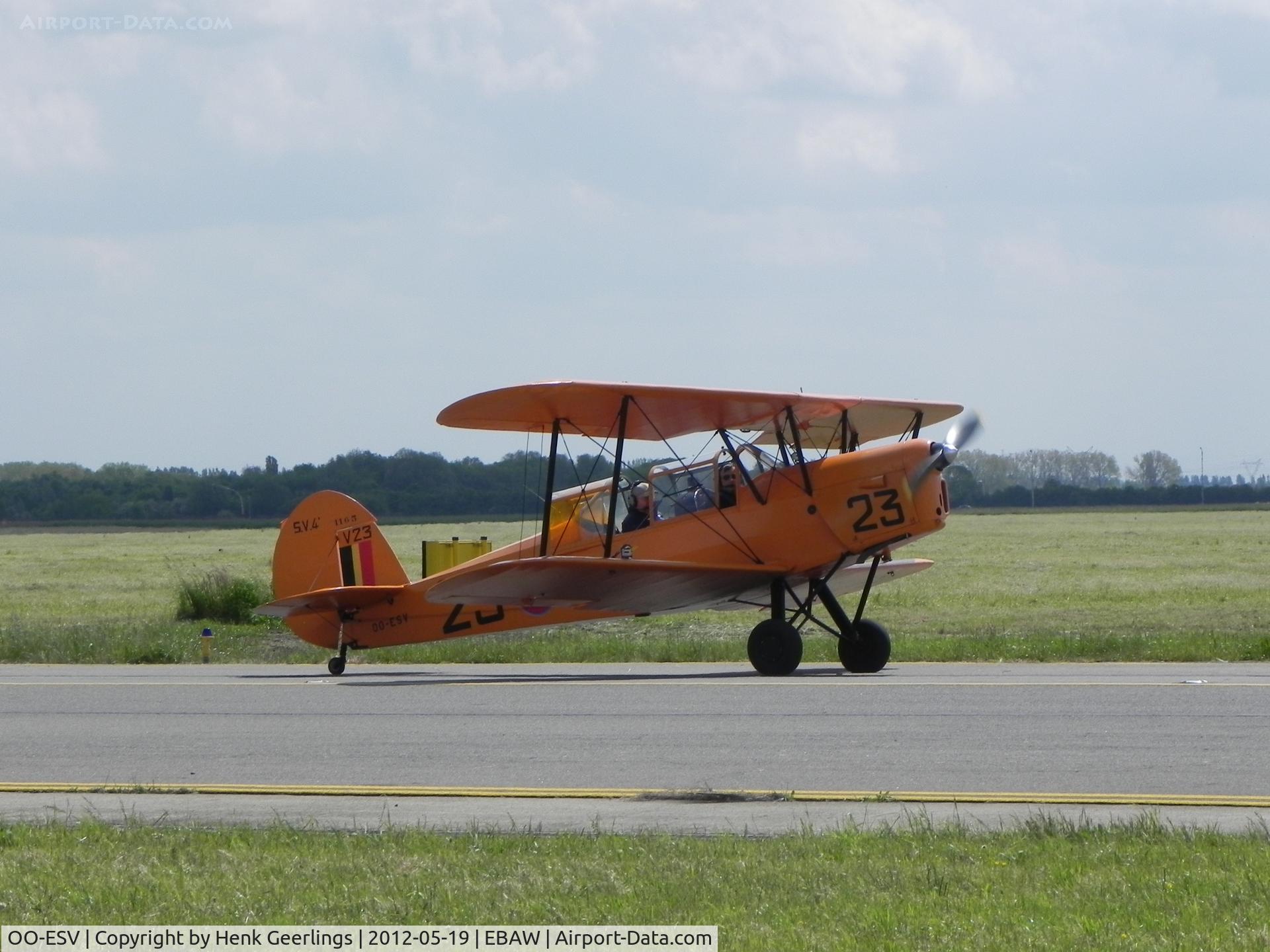 OO-ESV, 1951 Stampe-Vertongen SV-4B C/N 1165, Stampe Fly In 2012 , Deurne Airport