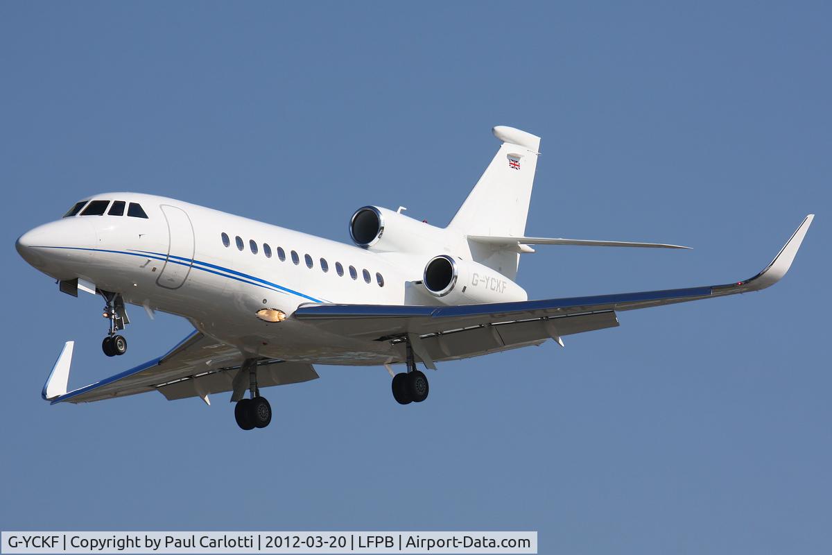 G-YCKF, 2011 Dassault Falcon 900LX C/N 256, I believe this new bizjet has not been photographed yet. I'm happy to contribute. Cheers