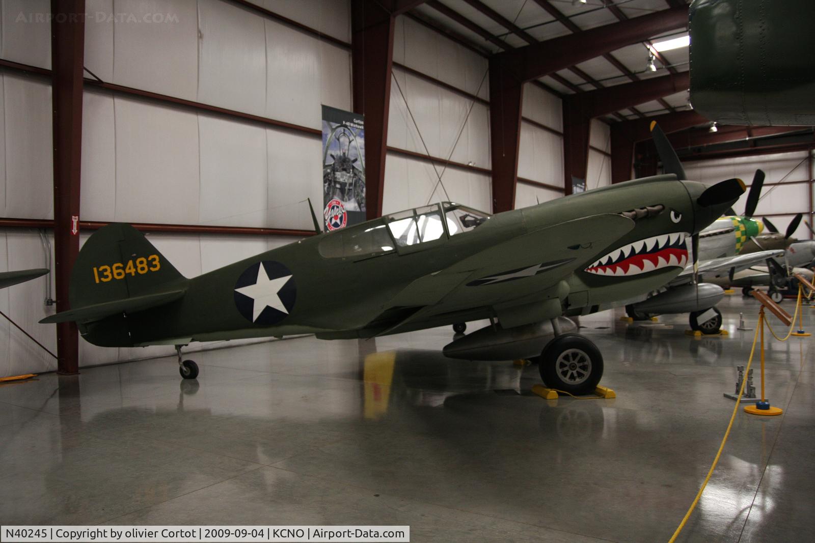 N40245, Curtiss P-40E Warhawk C/N 1038, Yanks air museum