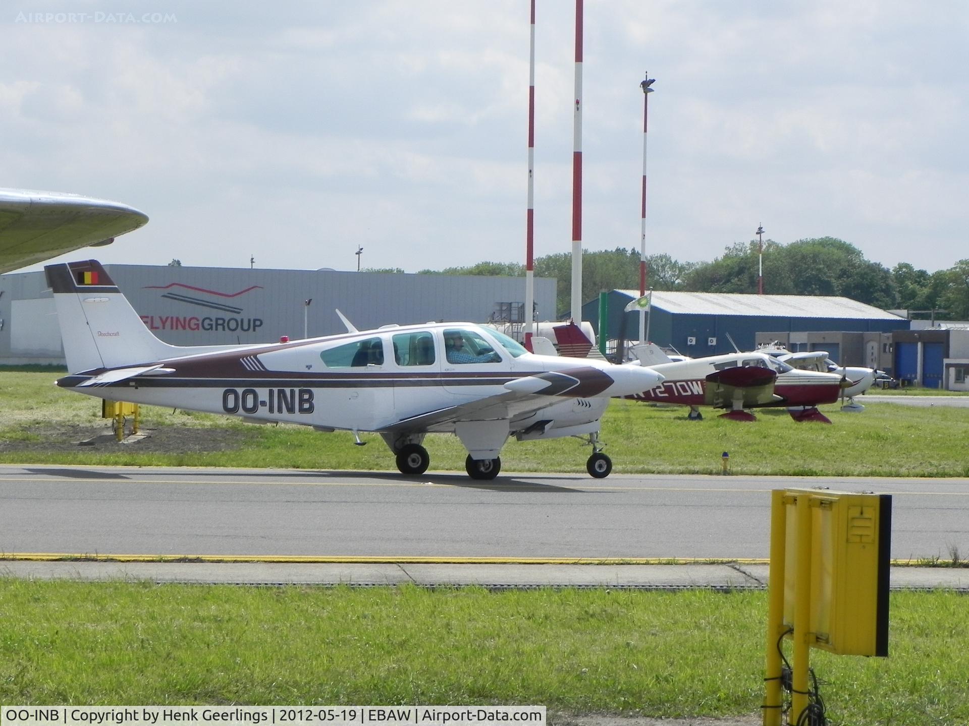 OO-INB, 1990 Beech F33A Bonanza C/N CE-1438, Stampe Fly In 2012 , Deurne Airport