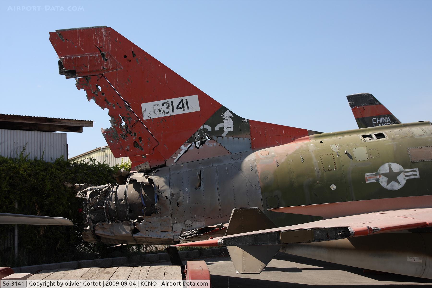 56-3141, 1956 North American F-100D Super Sabre C/N 235-239, and yet, This F-100 returned home...