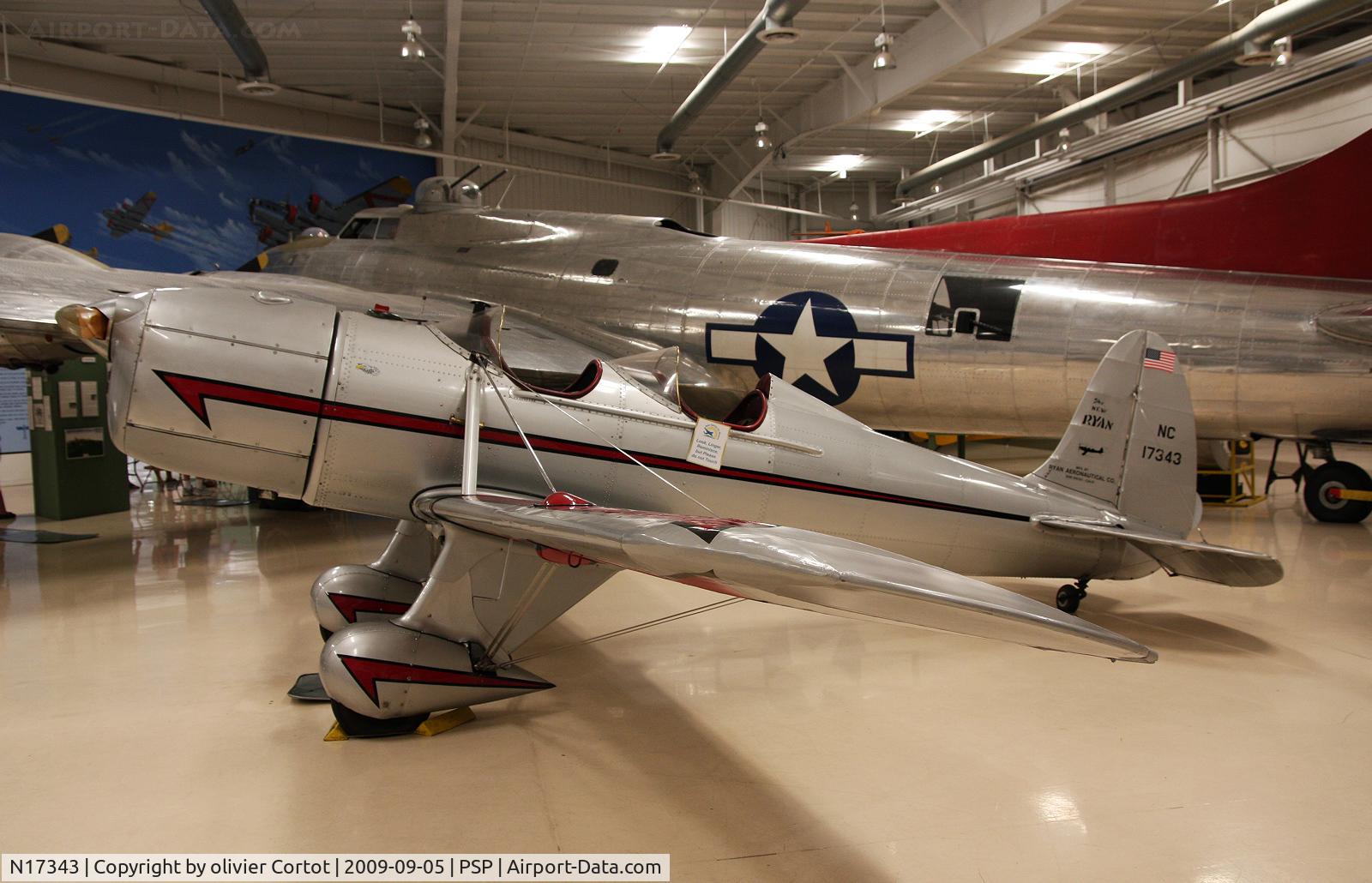N17343, 1940 Ryan STM-S2 C/N 458, Palm springs air museum