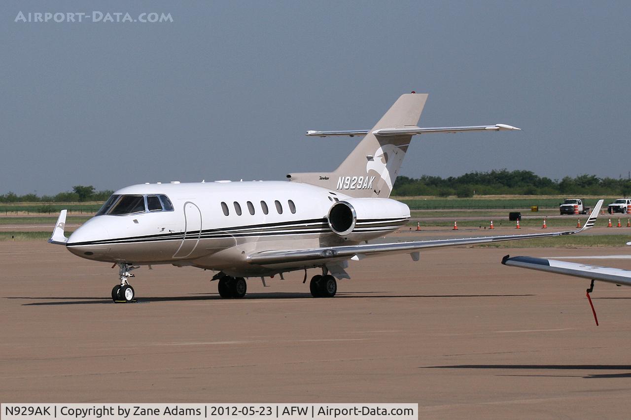 N929AK, 2003 Raytheon Hawker 800XP C/N 258627, At Alliance Airport - Fort Worth, TX
